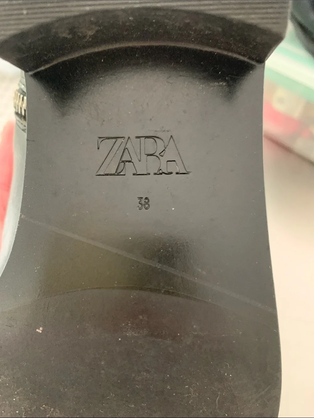 Zara Black Booties - Size 38